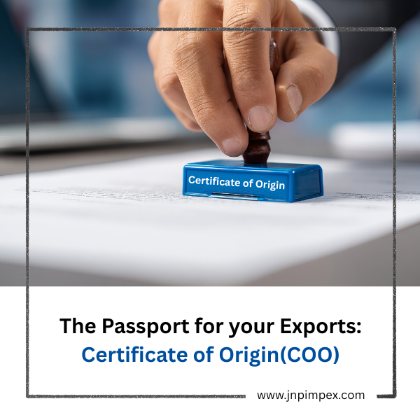Certificate of Origin - COO