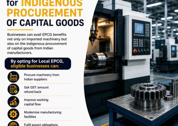 EPCG Benefits on Indigenous Procurement of Capital Goods