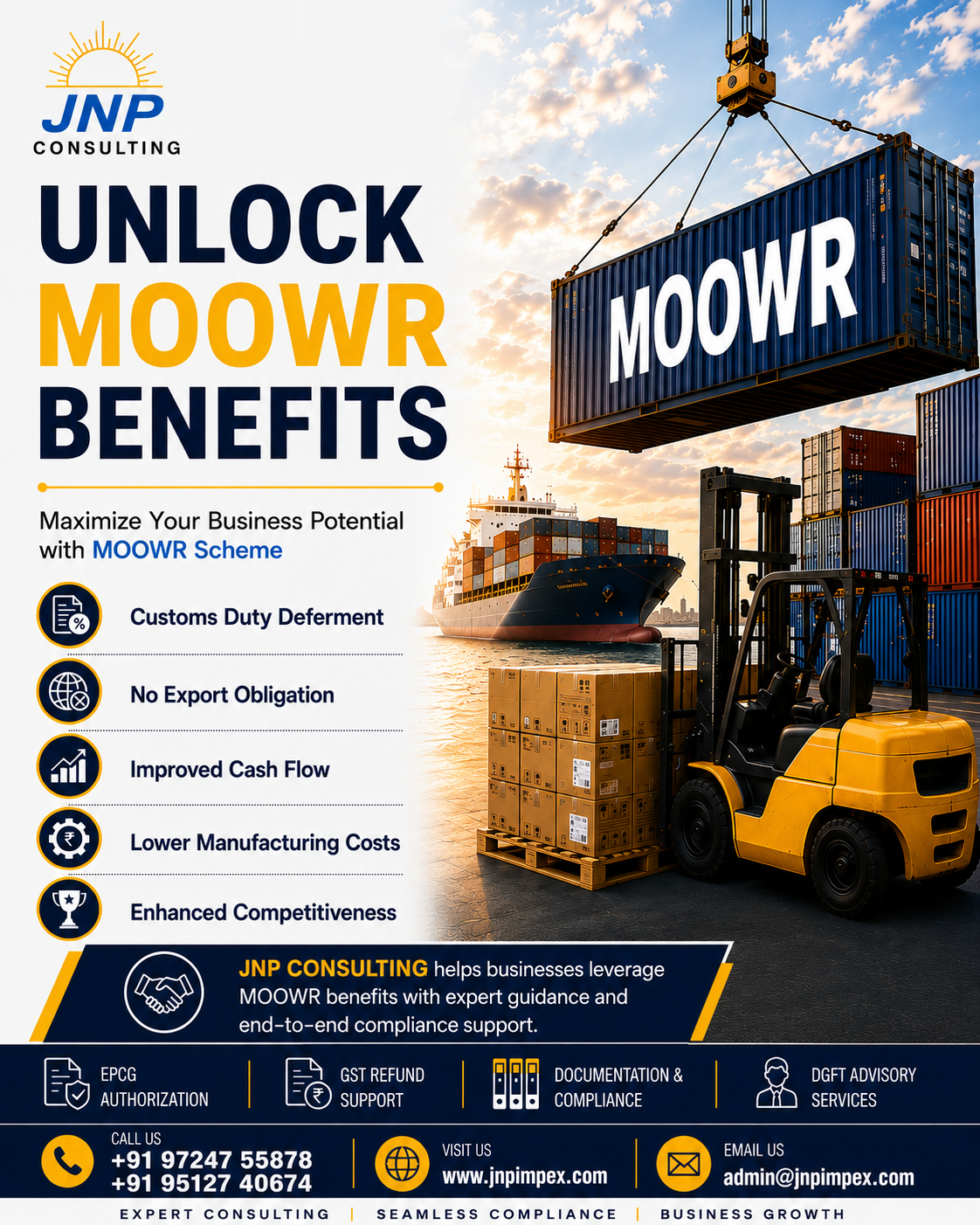 MOOWR Scheme benefits for importers and manufacturers by JNP Consulting