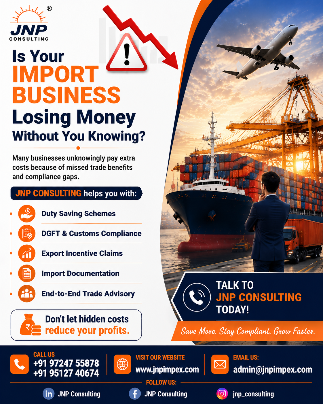 Best DGFT Consultant in Gujarat helping import businesses reduce costs through DGFT services, customs compliance, and duty saving schemes.