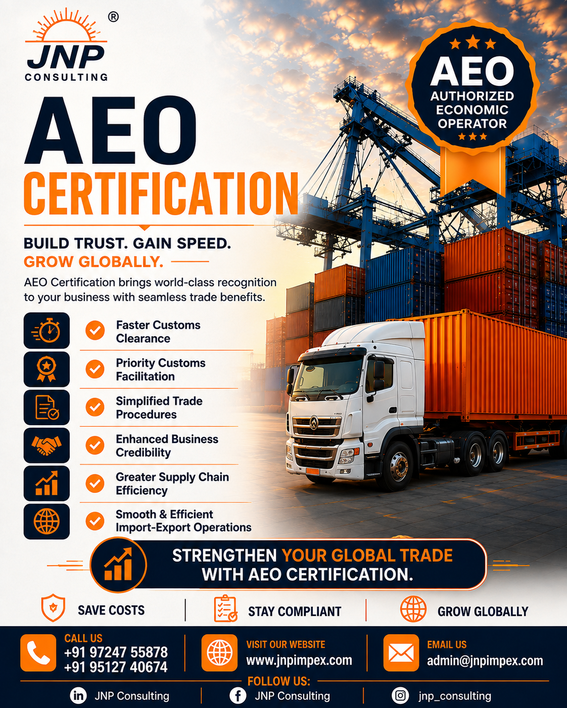 AEO certification services for global trade and customs compliance