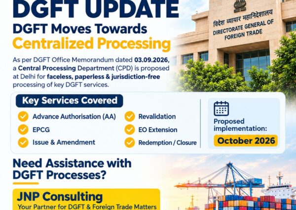 DGFT Central Processing Update 2026